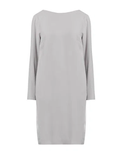 Lorena Antoniazzi Woman Mini Dress Light Grey Size 6 Acetate, Viscose