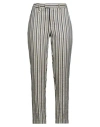 Lorena Antoniazzi Woman Pants Beige Size 6 Viscose, Cotton, Ramie In Black