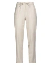 Lorena Antoniazzi Woman Pants Beige Size 8 Virgin Wool, Polyamide, Metallic Fiber In White