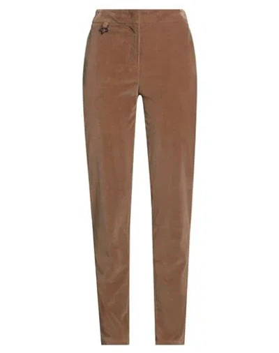 Lorena Antoniazzi Woman Pants Brown Size 8 Cotton, Elastane