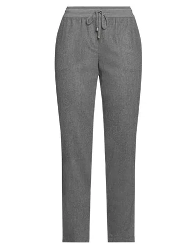 Lorena Antoniazzi Woman Pants Grey Size 6 Virgin Wool, Elastane, Viscose, Polyester In Gray