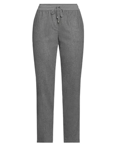 Lorena Antoniazzi Woman Pants Grey Size 10 Virgin Wool, Elastane, Viscose, Polyester