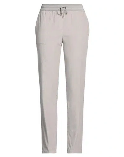 Lorena Antoniazzi Woman Pants Light Grey Size 8 Cotton, Elastane, Virgin Wool, Polyamide, Viscose