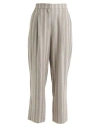Lorena Antoniazzi Woman Pants Light Grey Size 8 Virgin Wool, Viscose, Linen, Elastane In Grey
