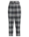 Lorena Antoniazzi Woman Pants Midnight Blue Size 8 Virgin Wool, Cashmere, Elastane, Cotton, Pes - Po In Gray