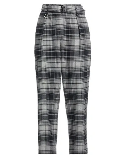 Lorena Antoniazzi Woman Pants Midnight Blue Size 8 Virgin Wool, Cashmere, Elastane, Cotton, Pes - Po In Gray