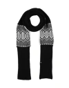 Lorena Antoniazzi Woman Scarf Black Size - Virgin Wool, Cashmere, Silk, Polyester In Black
