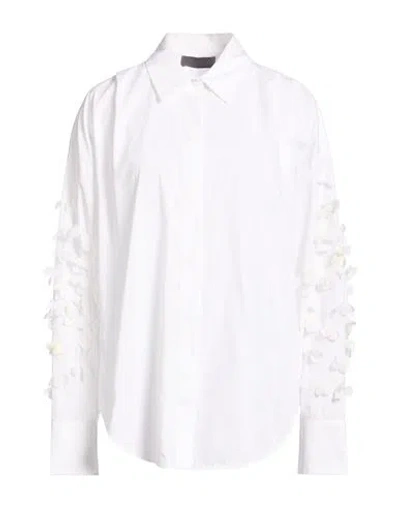 Lorena Antoniazzi Woman Shirt White Size 8 Cotton In Multi