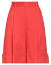 Lorena Antoniazzi Woman Shorts & Bermuda Shorts Red Size 4 Linen, Viscose, Elastane In Red