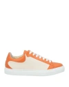 Lorena Antoniazzi Woman Sneakers Ivory Size 6 Textile Fibers, Leather In White