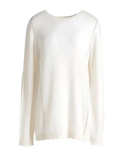 Lorena Antoniazzi Woman Sweater Ivory Size 12 Cashmere In White