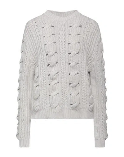 Lorena Antoniazzi Woman Sweater Light Grey Size 10 Virgin Wool, Cashmere, Silk