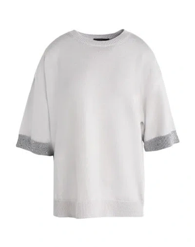 Lorena Antoniazzi Woman Sweater Light Grey Size 10 Virgin Wool, Cashmere, Silk, Polyester