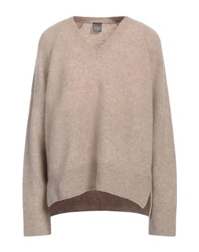 Lorena Antoniazzi Woman Sweater Sand Size 12 Cashmere, Silk, Elastane In Beige