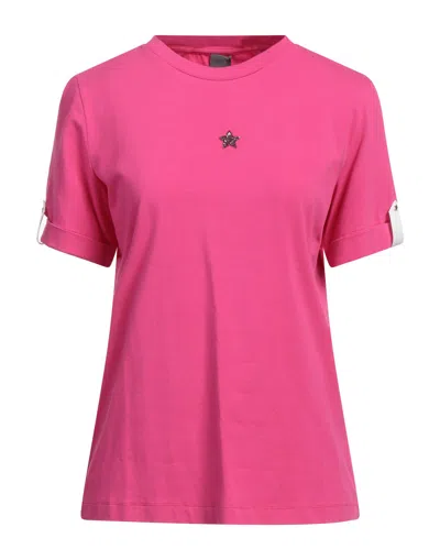 LORENA ANTONIAZZI LORENA ANTONIAZZI WOMAN T-SHIRT FUCHSIA SIZE XS COTTON, ELASTANE