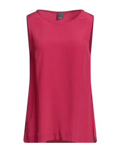 Lorena Antoniazzi Woman Top Fuchsia Size 2 Acetate, Silk In Pink