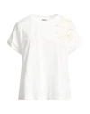 Lorena Antoniazzi Woman Top Off White Size 10 Linen, Elastane, Cotton, Polyurethane In White