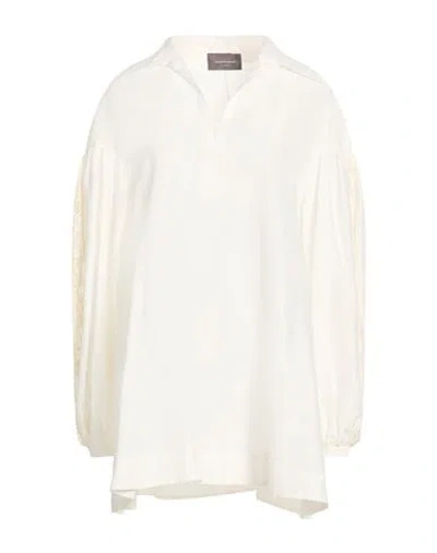 Lorena Antoniazzi Woman Top White Size 6 Cotton, Silk