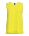 Lorena Antoniazzi Woman Top Yellow Size 6 Acetate, Silk