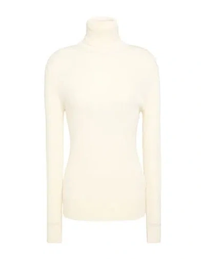 Lorena Antoniazzi Woman Turtleneck Ivory Size 8 Virgin Wool, Polyester In White