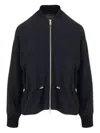 Lorena Antoniazzi Zip-fastening Drawstring Bomber Jacket In Black