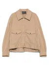 Lorena Antoniazzi Zip-up Jacket In Brown