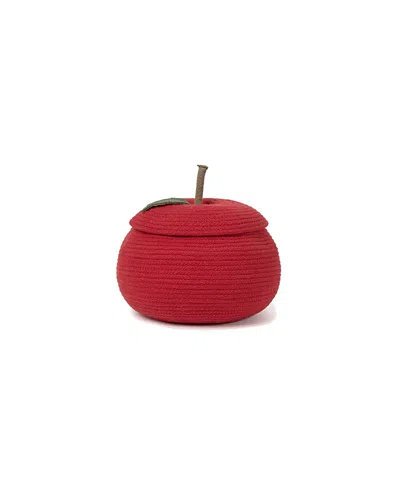 Lorena Canals Apple Basket In Red