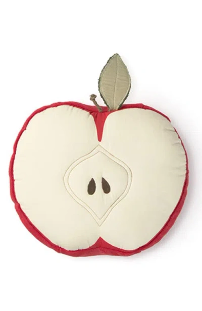 Lorena Canals Apple Cushion In Red