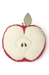 Lorena Canals Apple Cushion In Natura Red Grey