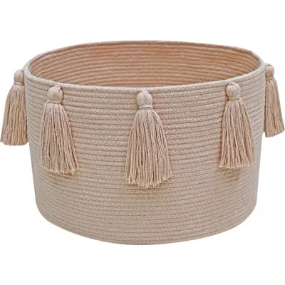 Lorena Canals Basket New Tassels In Pink