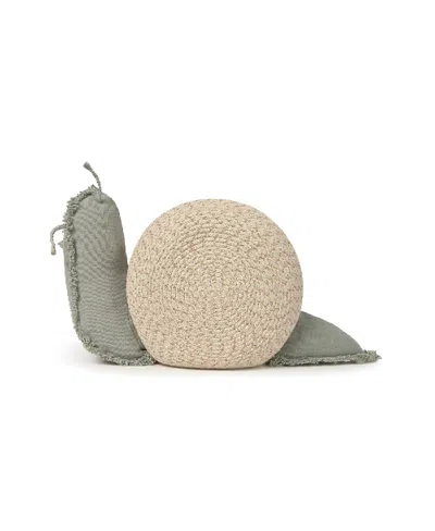 Lorena Canals Big Snail Basket In Green