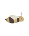 Lorena Canals Buzzy Bee Cushion In Honey/dark Grey/natural