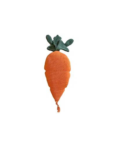 Lorena Canals Cathy The Carrot Cushion In Dark Green/orange/salmon