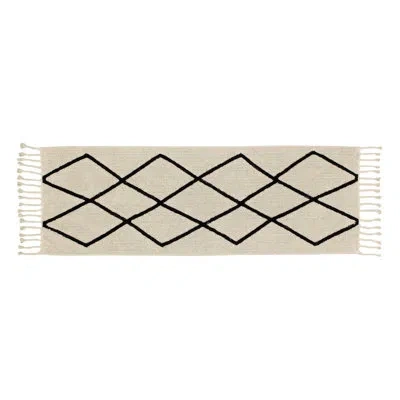 Lorena Canals Chevron Handmade Tufted Cotton Area Rug In Beige In Neutral