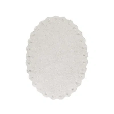 Lorena Canals Cotton Woods Rectangle Hand Woven Cotton Rug In White