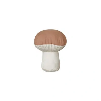 Lorena Canals Cushion Boletus In Chestnut;natural