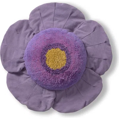 Lorena Canals Floor Cushion Poppy In Dk Honey/navy/natural