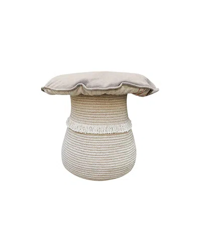 Lorena Canals Basket Giant Mushroom In Natural And Light Brown