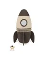 Lorena Canals Giant Rocket Basket In Natural/darkgrey/plain Blue