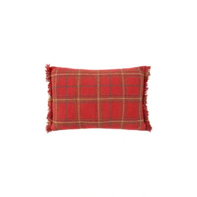 Lorena Canals Handloom Cushion In Red
