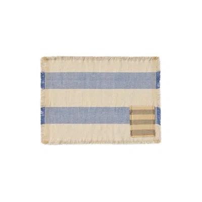 Lorena Canals Handloom Placemats Pocket Blue In Multi