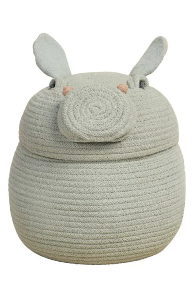 Lorena Canals Henry The Hippo Basket In Blue