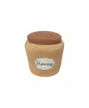 Lorena Canals Honey Pot Basket - 11 X 10 In Honey/toffee