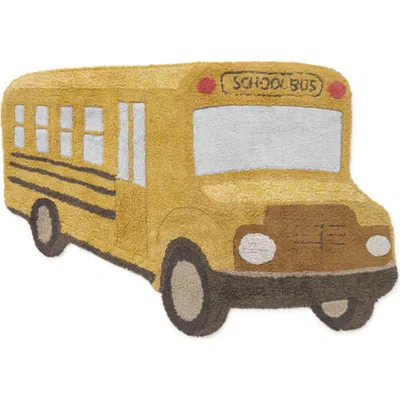 Lorena Canals Kids' School Bus Rug In Yellow