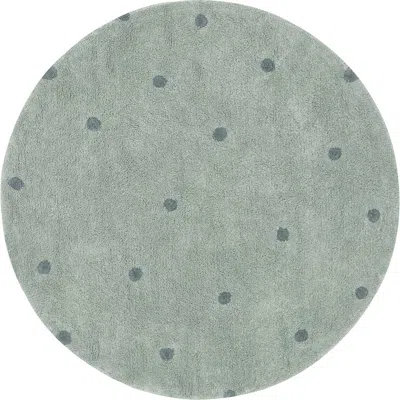 Lorena Canals Kids' Wasahable Round Dot Play Rug In Gray