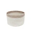 Lorena Canals Basket Kilo In Natural/toffee/vintage Blue