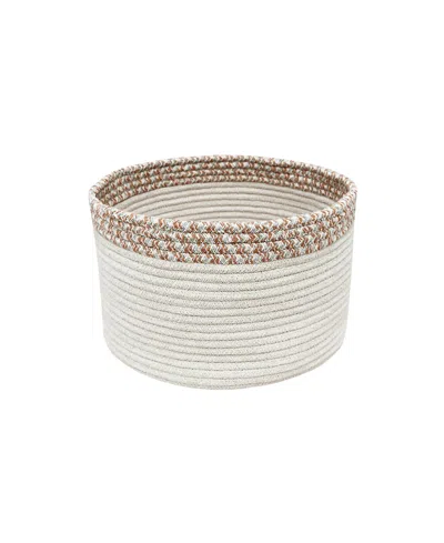 Lorena Canals Basket Kilo In Natural/toffee/vintage Blue