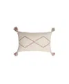 Lorena Canals Knitted Cushion Little Oasis In Natural/pale Pink