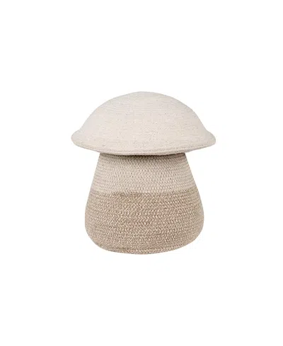 Lorena Canals Mama Mushroom Basket - 1' 1 X 1' 3 In Beige