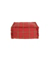 Lorena Canals Mapple Handloom Pouf In Red